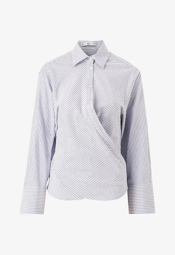 Mango - Skjorta Shirt Maro - Blå