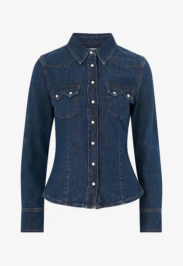 Mango - Skjorta Shirt Rodeo - Blå