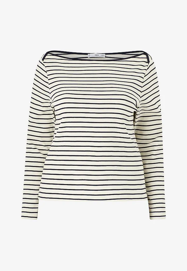 Mango - Topp T-shirt Frenchi - Vit