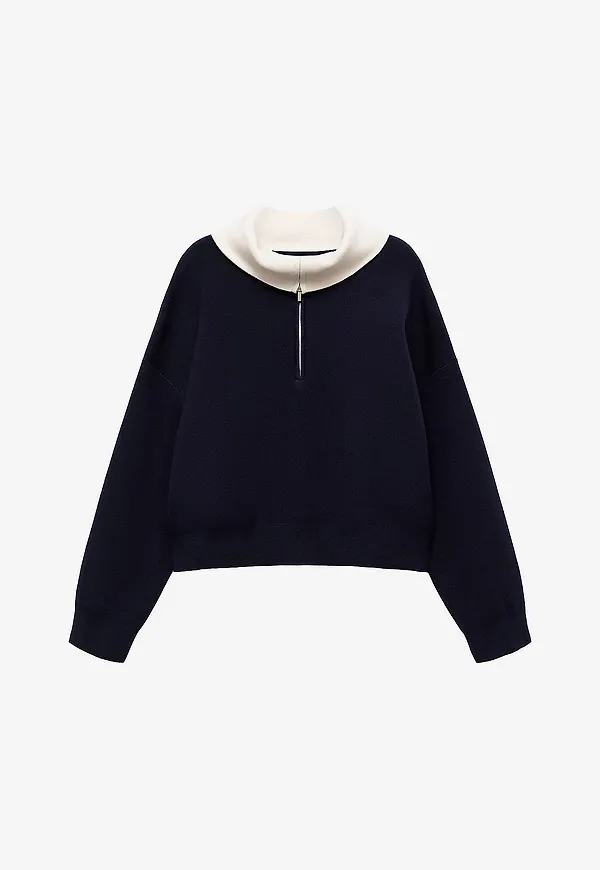 Mango - Tröja Sweater Latas - Blå