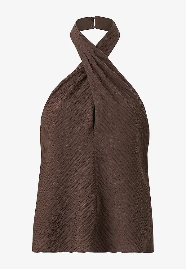 Mango - Ärmlös topp Top Choc - Brun