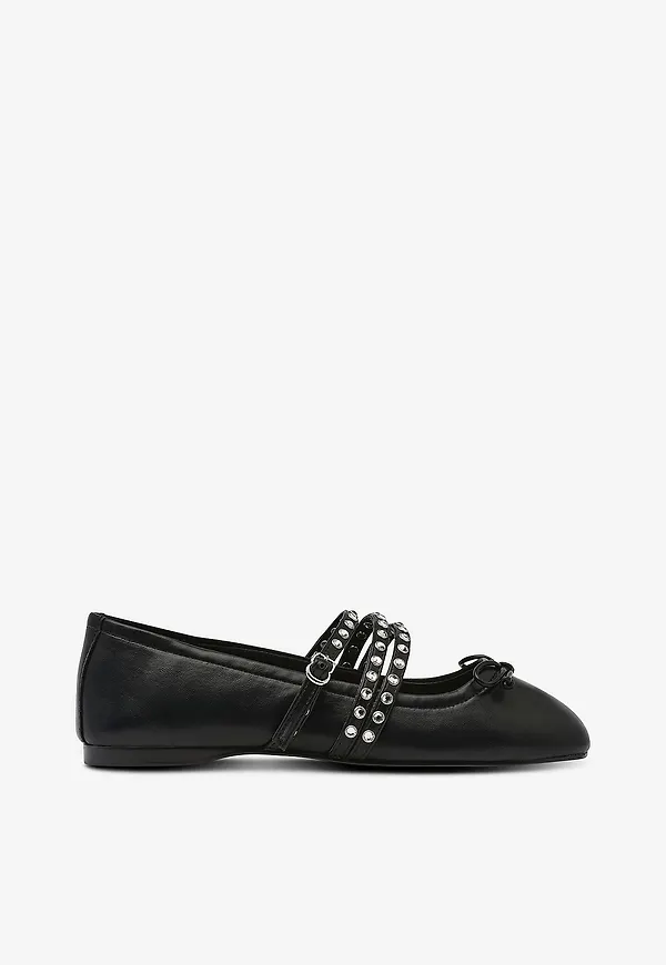 Mango - Ballerina Shoes Stud - Svart