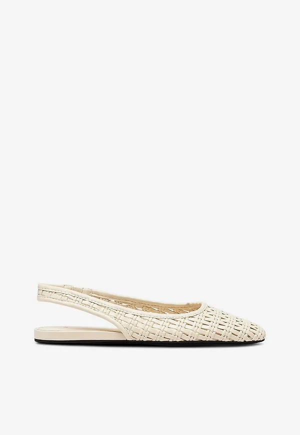 Mango - Ballerinaskor Shoes Lus - Vit