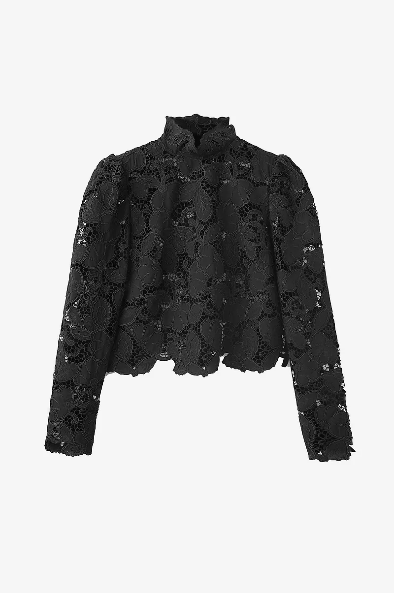 Mango - Blus Blouse Coco - Svart