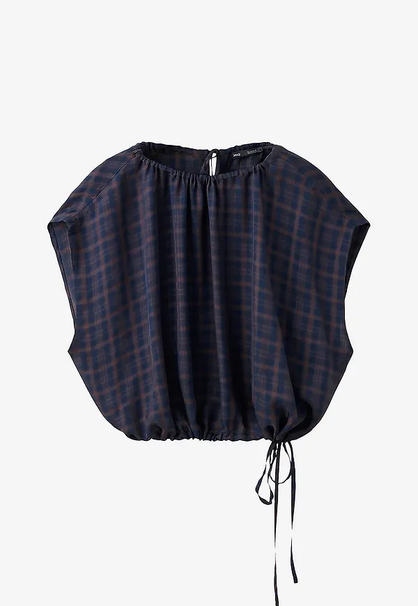 Mango - Blus Blouse Dara - Blå