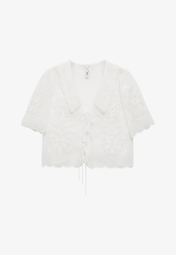 Mango - Blus Blouse Kash - Beige