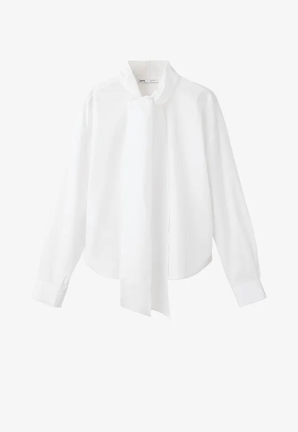 Mango - Blus Blouse Paris - Vit