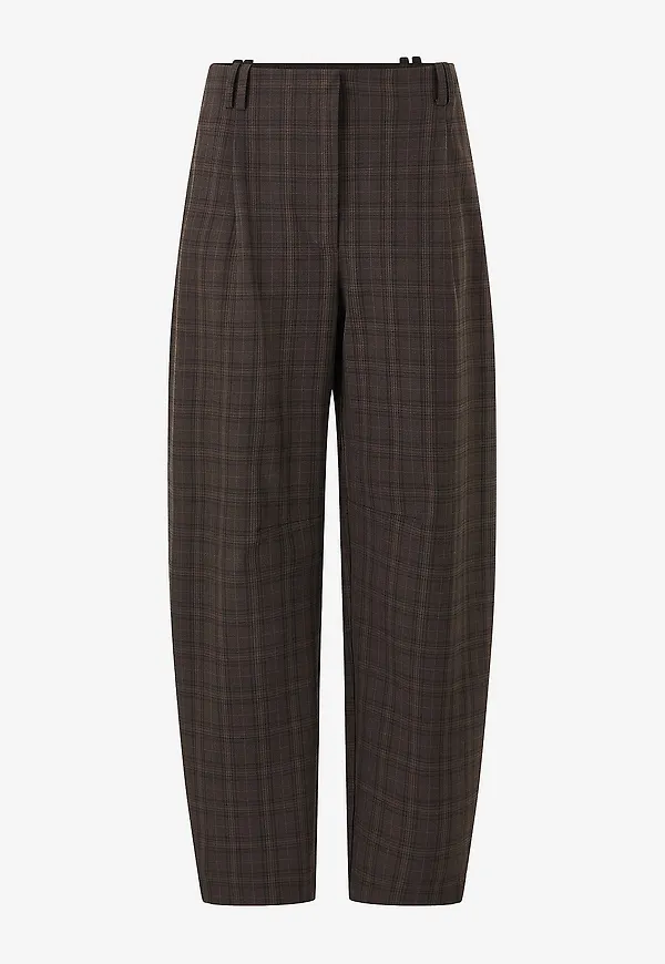 Mango - Byxor Trousers Barrel - Brun