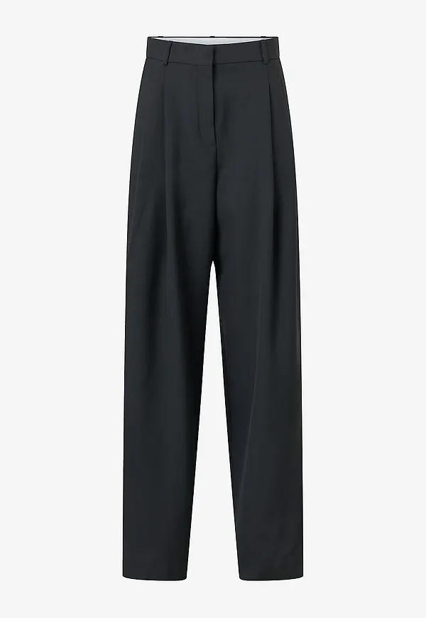 Mango - Byxor Trousers Roma - Svart