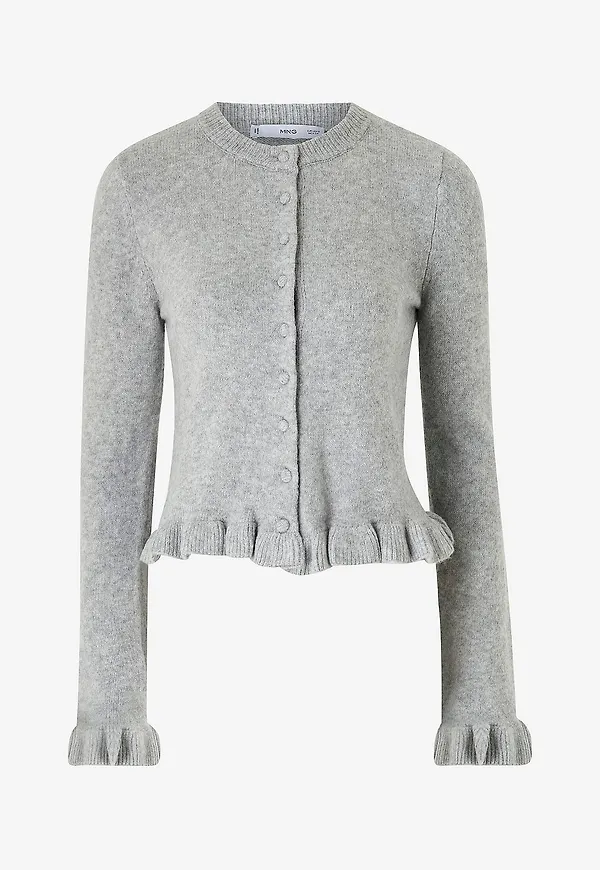 Mango - Cardigan Fleur - Grå