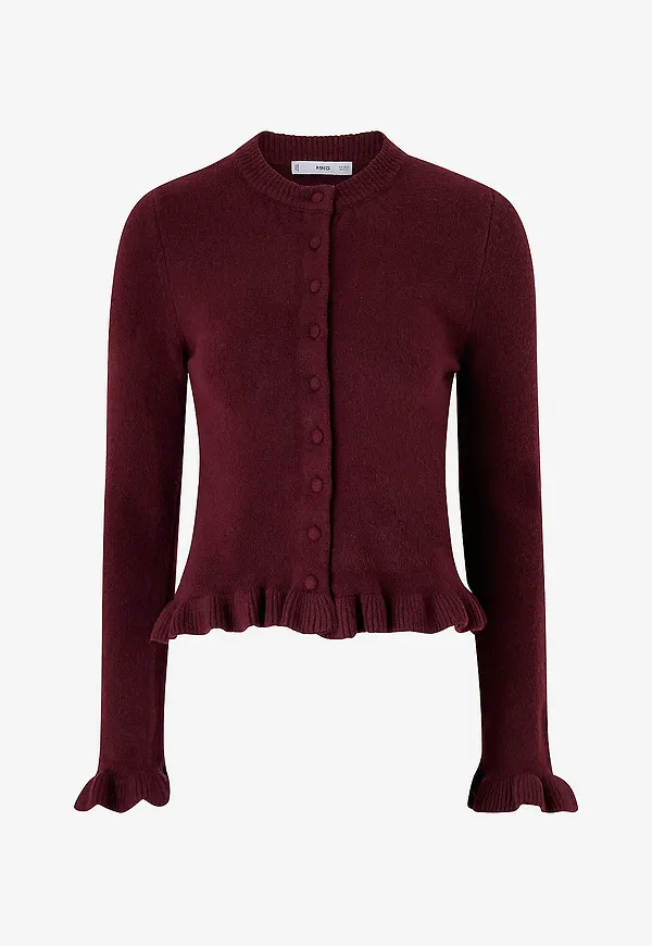 Mango - Cardigan Fleur - Röd