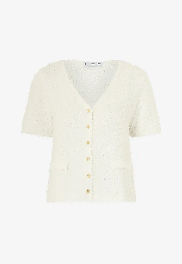 Mango - Cardigan Jacket Camila - Vit