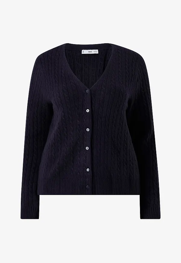 Mango - Cardigan Marine - Blå