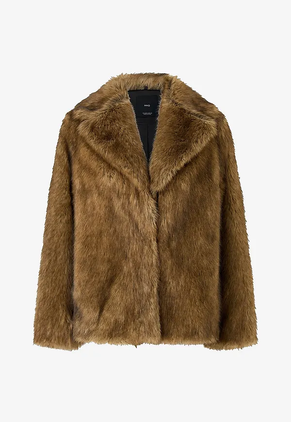 Mango - Fuskpälsjacka Chester - Beige