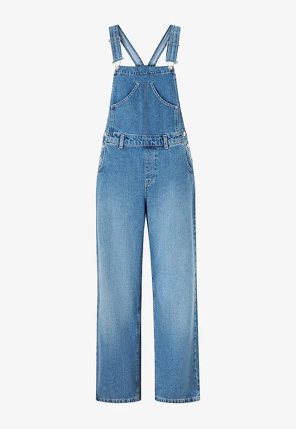 Mango - Hängselbyxor Overall Carlota - Blå