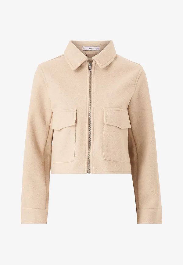 Mango - Jacka Zipi - Beige