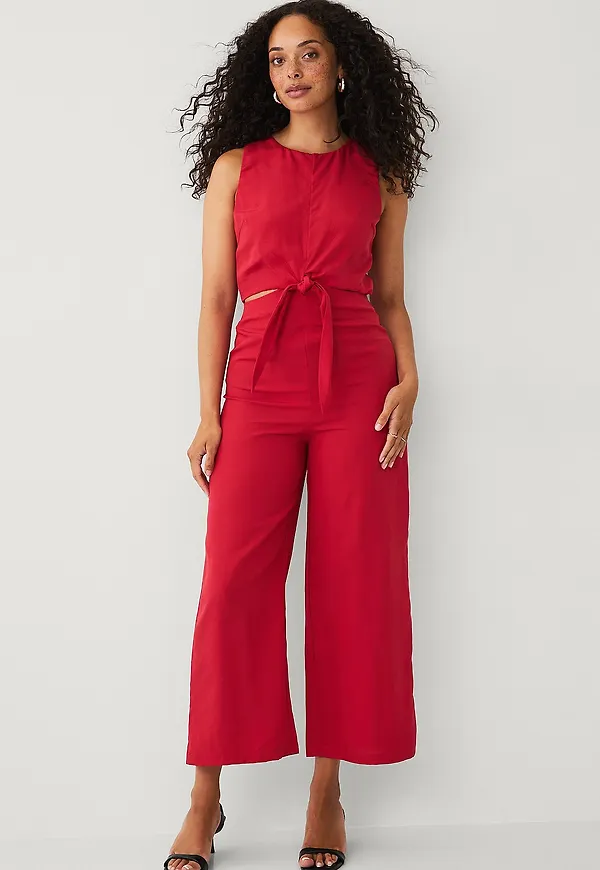 Mango - Jumpsuit One-piece Suit Lana - Röd