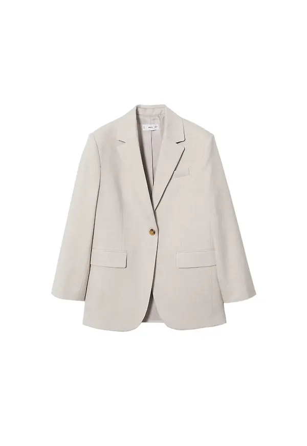 MANGO Kavaj 'Duo' beige