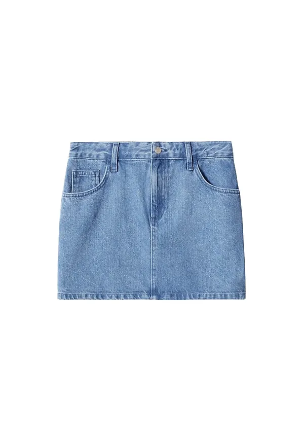 MANGO Kjol 'Charlote' blå denim