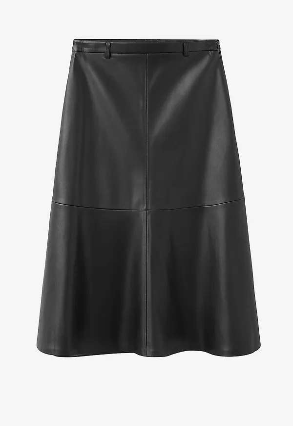 Mango - Midikjol Skirt Paris - Svart