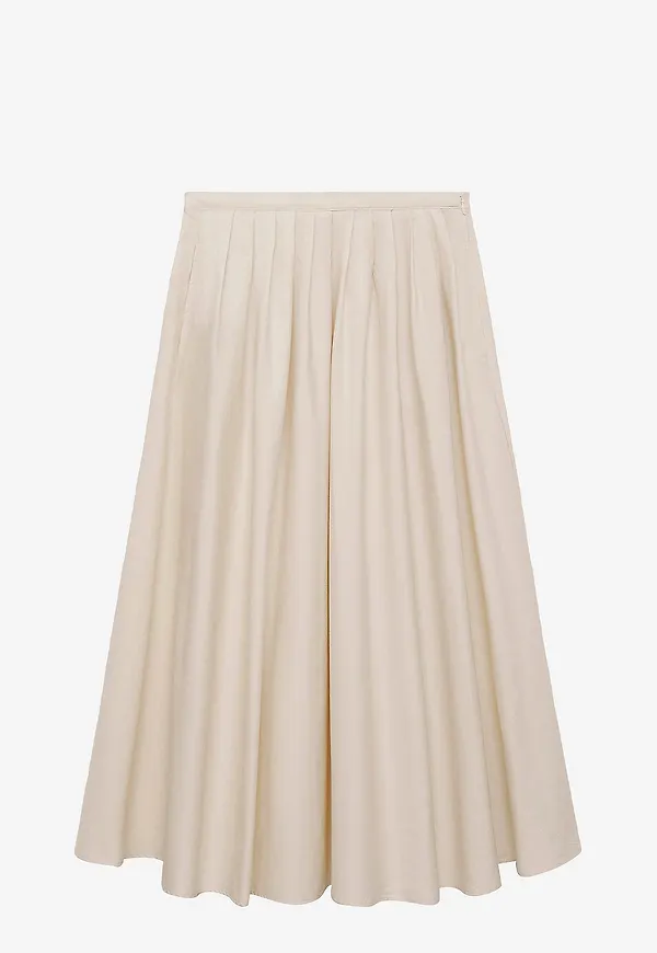 Mango - Kjol Skirt Paula - Beige