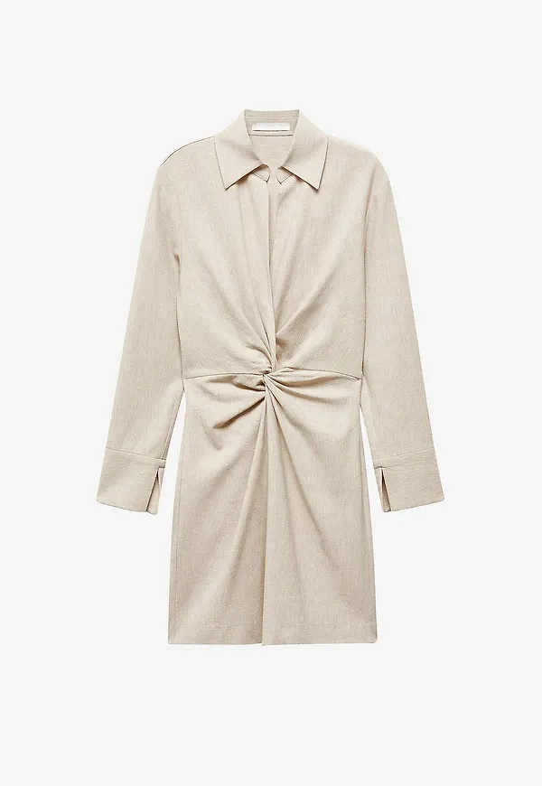 Mango - Klänning Dress Julinda - Beige