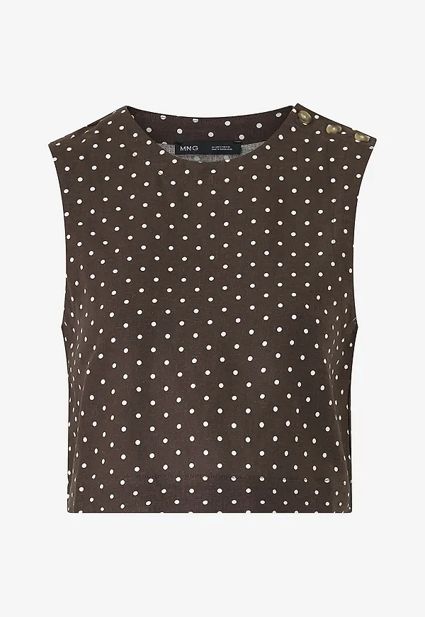 Mango - Linneblus Romeo - Svart