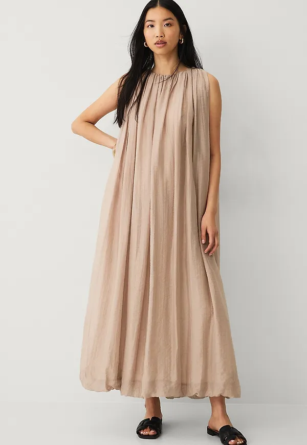 Mango - Maxiklänning Dress Ania - Beige