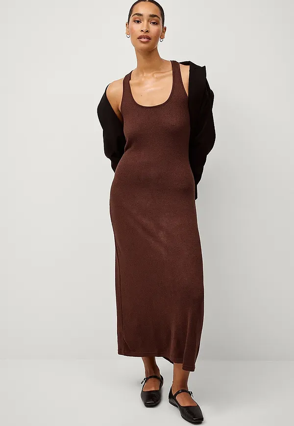 Mango - Maxiklänning Dress Mint - Brun