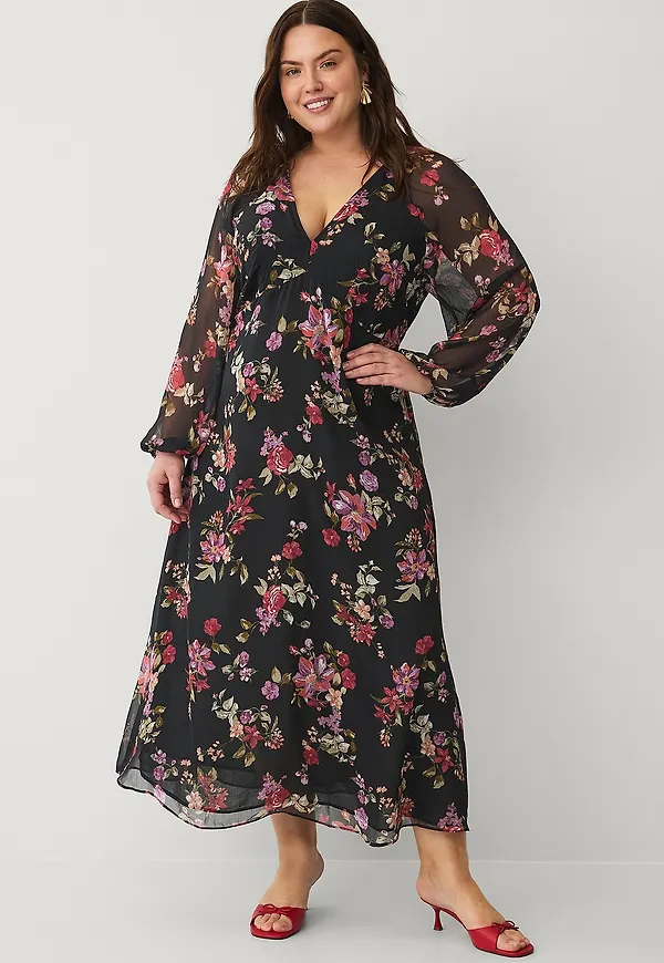 Mango - Maxiklänning Dress Savage - Svart