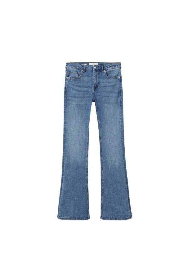 Mango Medium-Rise Flared Jeans Blå, Dam