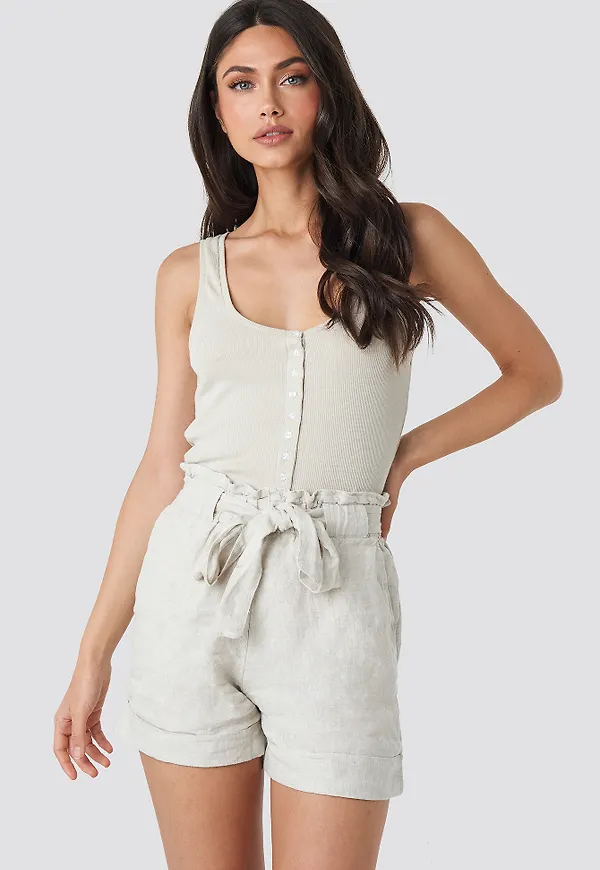 MANGO Panadero Shorts - Beige