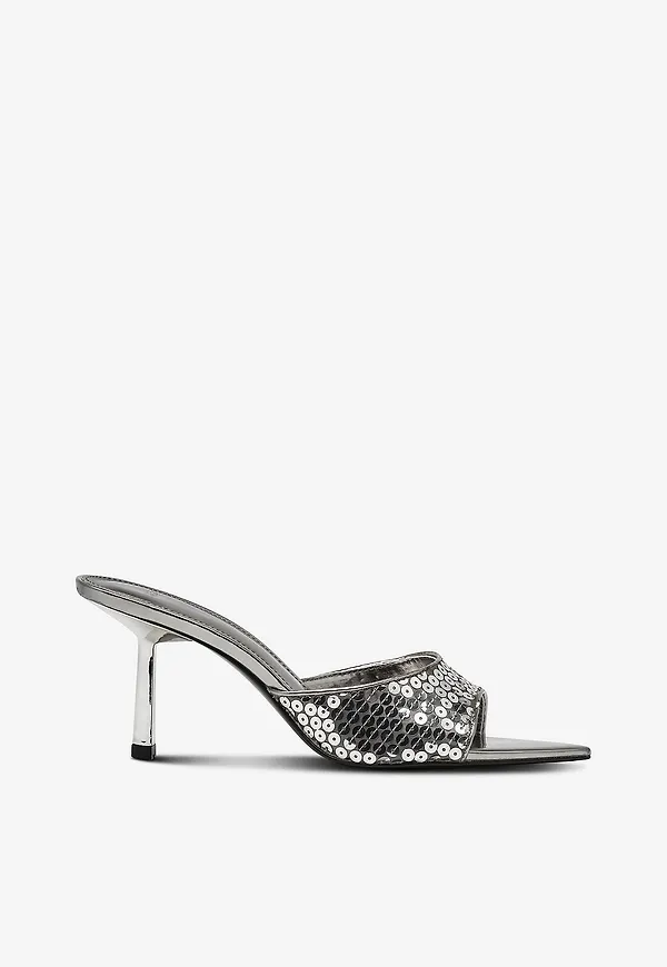 Mango - Sandaler Lent - Silver