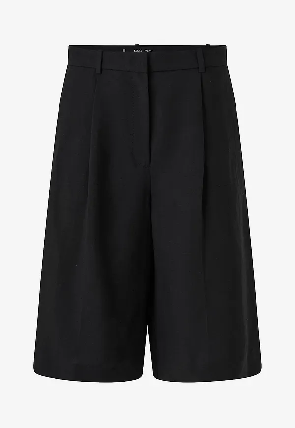 Mango - Shorts Bermuda Argelia - Svart