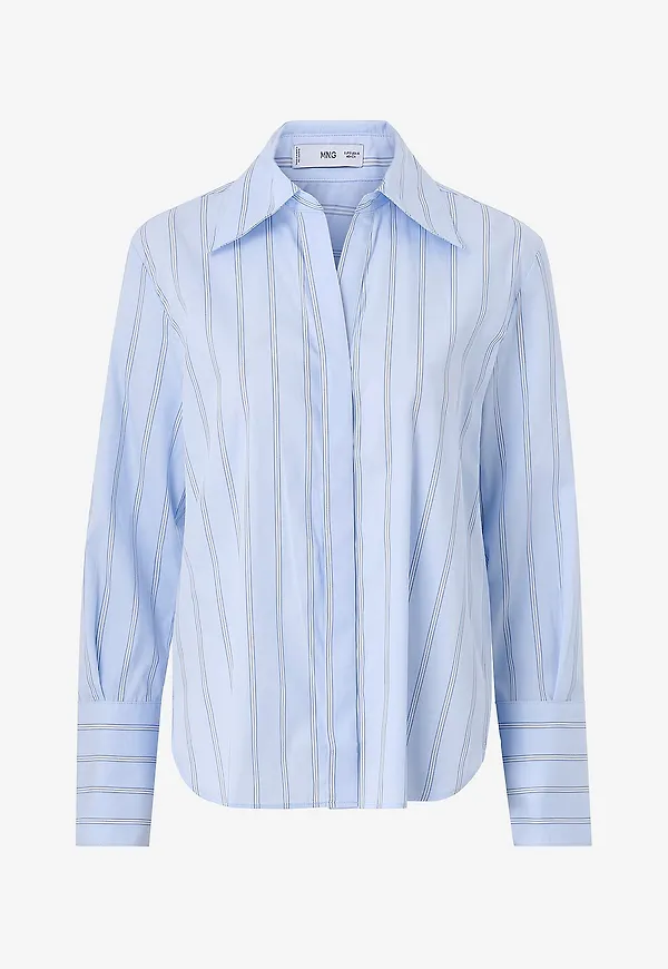 Mango - Skjorta Shirt Chynyr - Blå