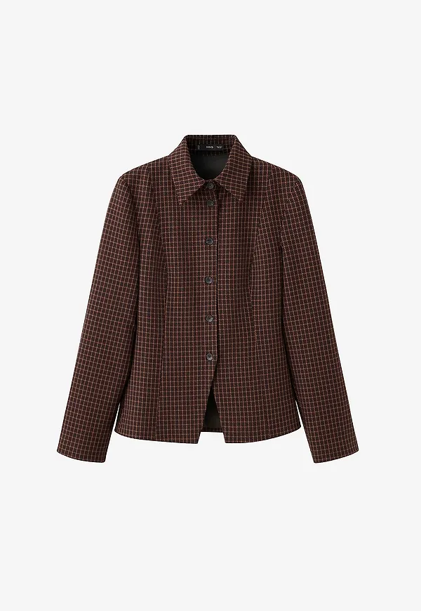 Mango - Skjorta Shirt Cuadri - Brun