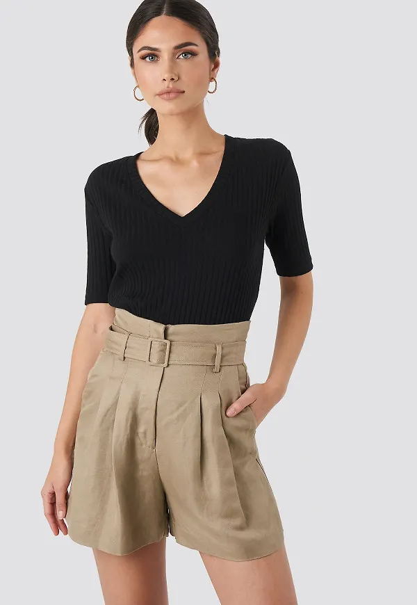 MANGO Spetsshorts - Beige