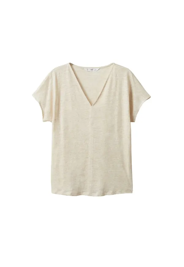 MANGO T-shirt 'LINI' beige