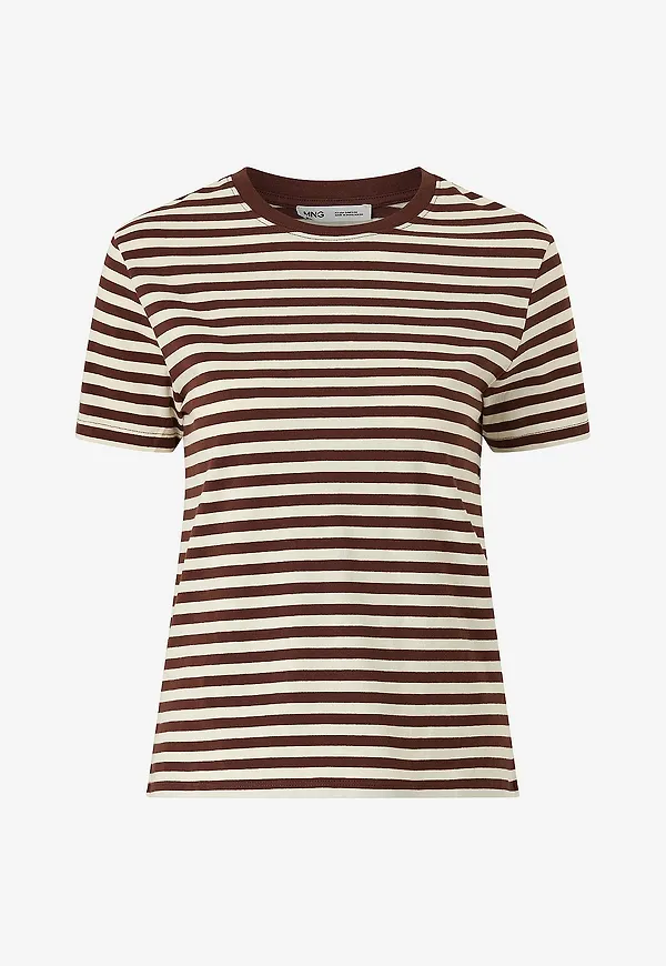 Mango - T-shirt Jazmin - Brun