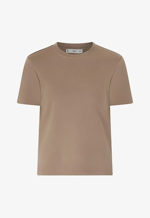 Mango - T-shirt Rita - Brun