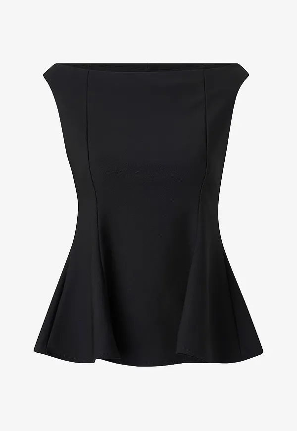 Mango - Topp Pepli - Svart