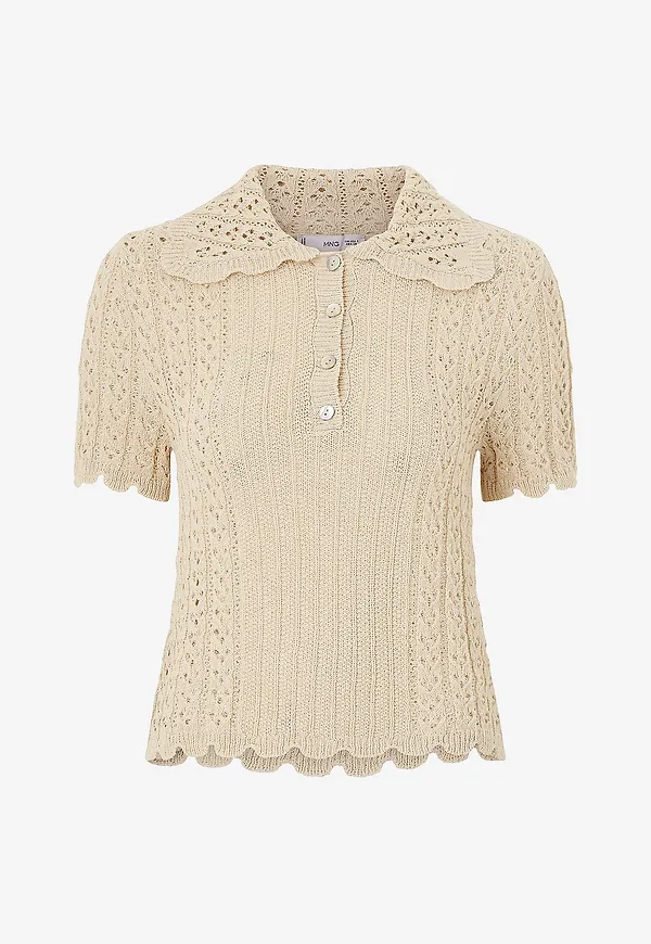 Mango - Topp Sweater Bibe - Beige