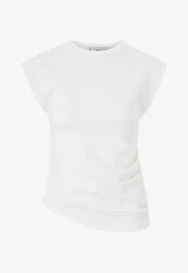 Mango - Topp T-shirt Irma - Vit