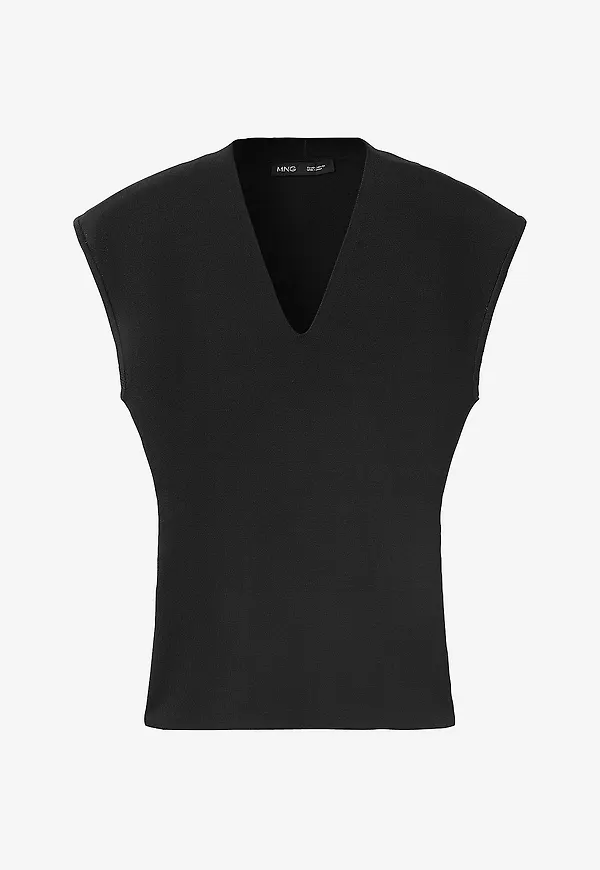 Mango - Topp Top Canelons - Svart