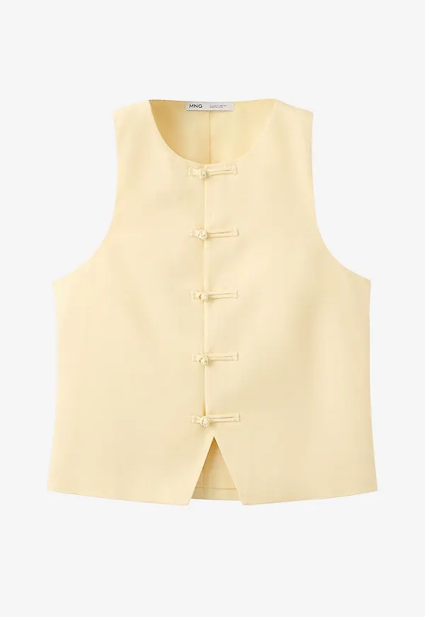 Mango - Topp Vest LAGUNA - Gul