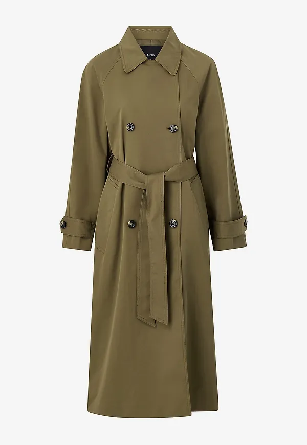 Mango - Trenchcoat Angela - Grön