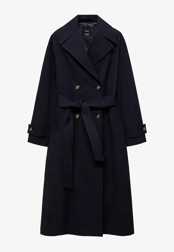 Mango - Trenchcoat Angela - Svart