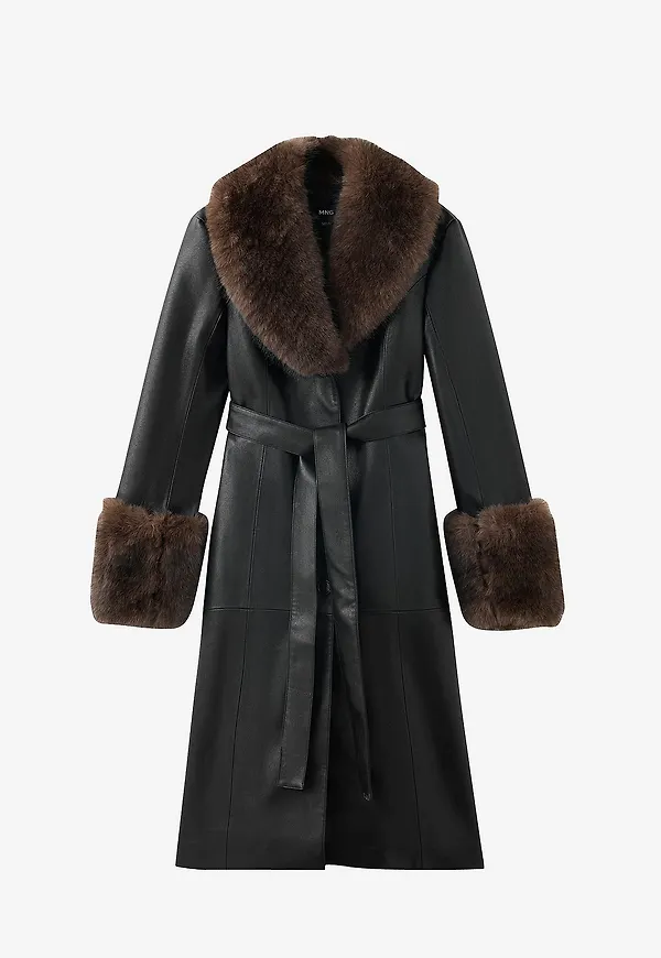 Mango - Trenchcoat Coat Fernanda - Svart