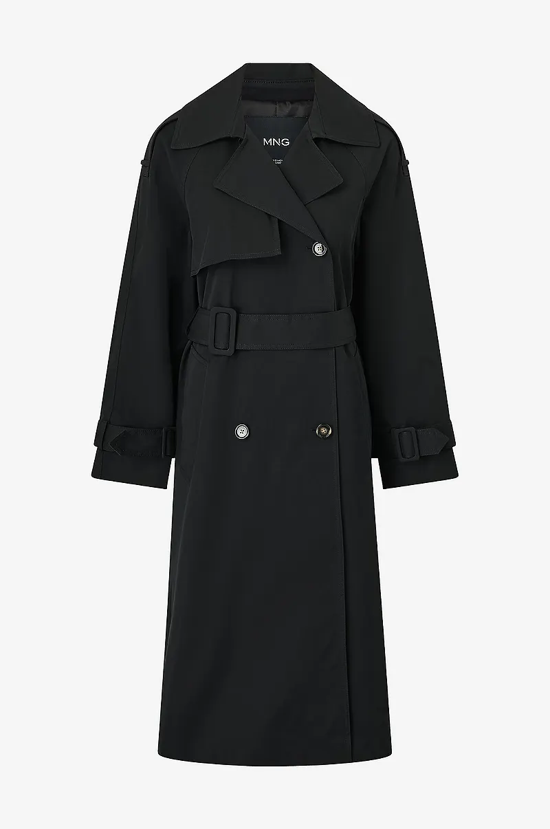 Mango - Trenchcoat Trench Coat Angela - Svart