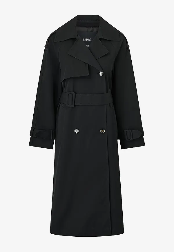 Mango - Trenchcoat Trench Coat Angela - Svart
